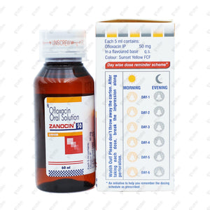 Zanocin 50mg Syrup 60ml