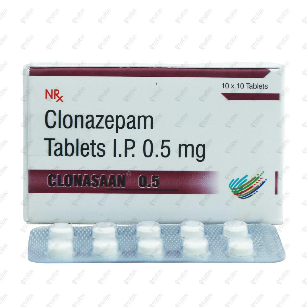 Clonasaan 0.5mg Tablet 10's