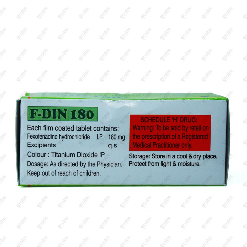 F DIN 180 Tablet 10's