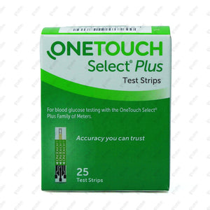 One Touch Select Plus Strips 25 Strips