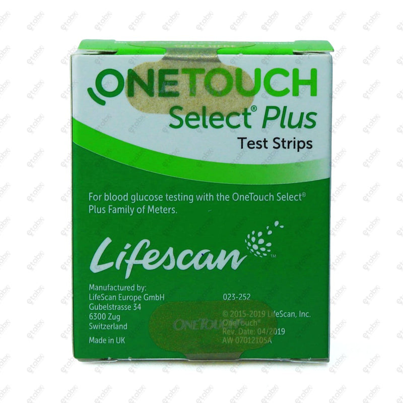 One Touch Select Plus Strips 25 Strips