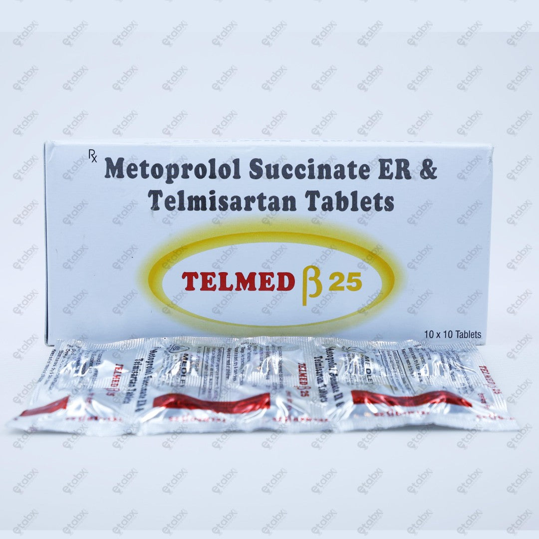 Telmed Beta 25mg Tablet 10's
