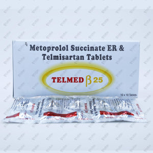 Telmed Beta 25mg Tablet 10's