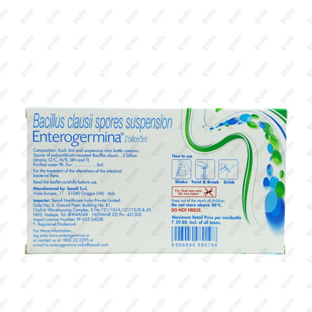 ENTEROGERMINA 10x5ml Suspension