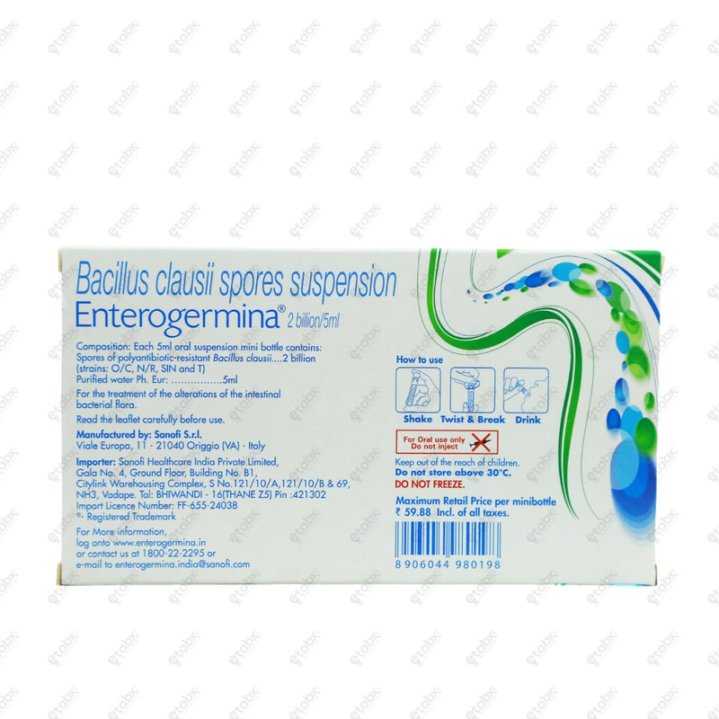 ENTEROGERMINA 10x5ml Suspension