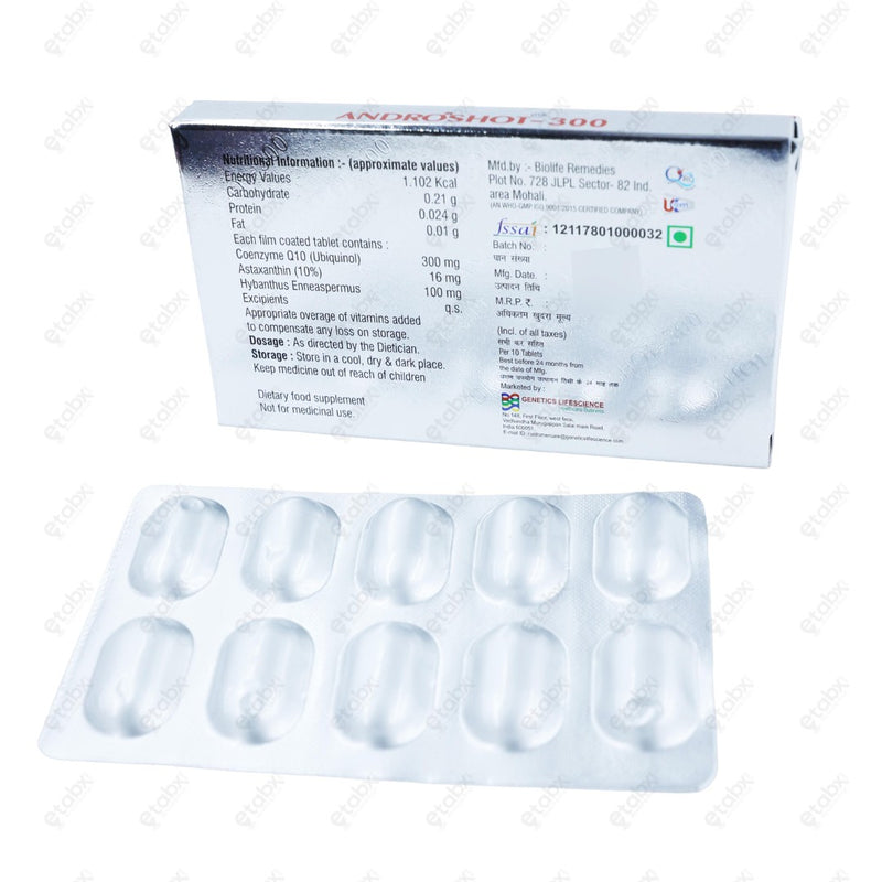 Androshot 300mg Tablet 10s