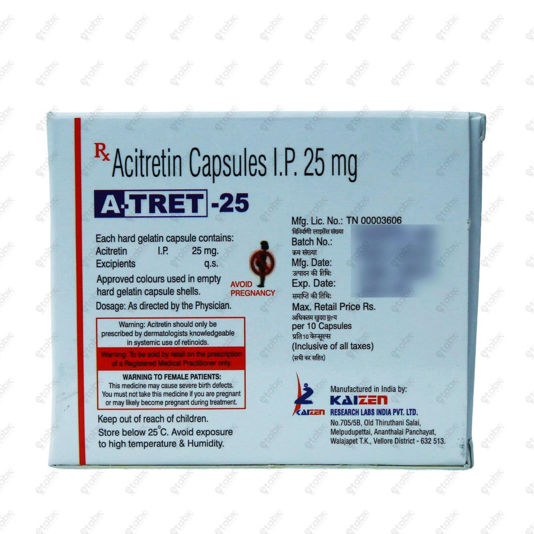A-Tret 25 Capsule 10's