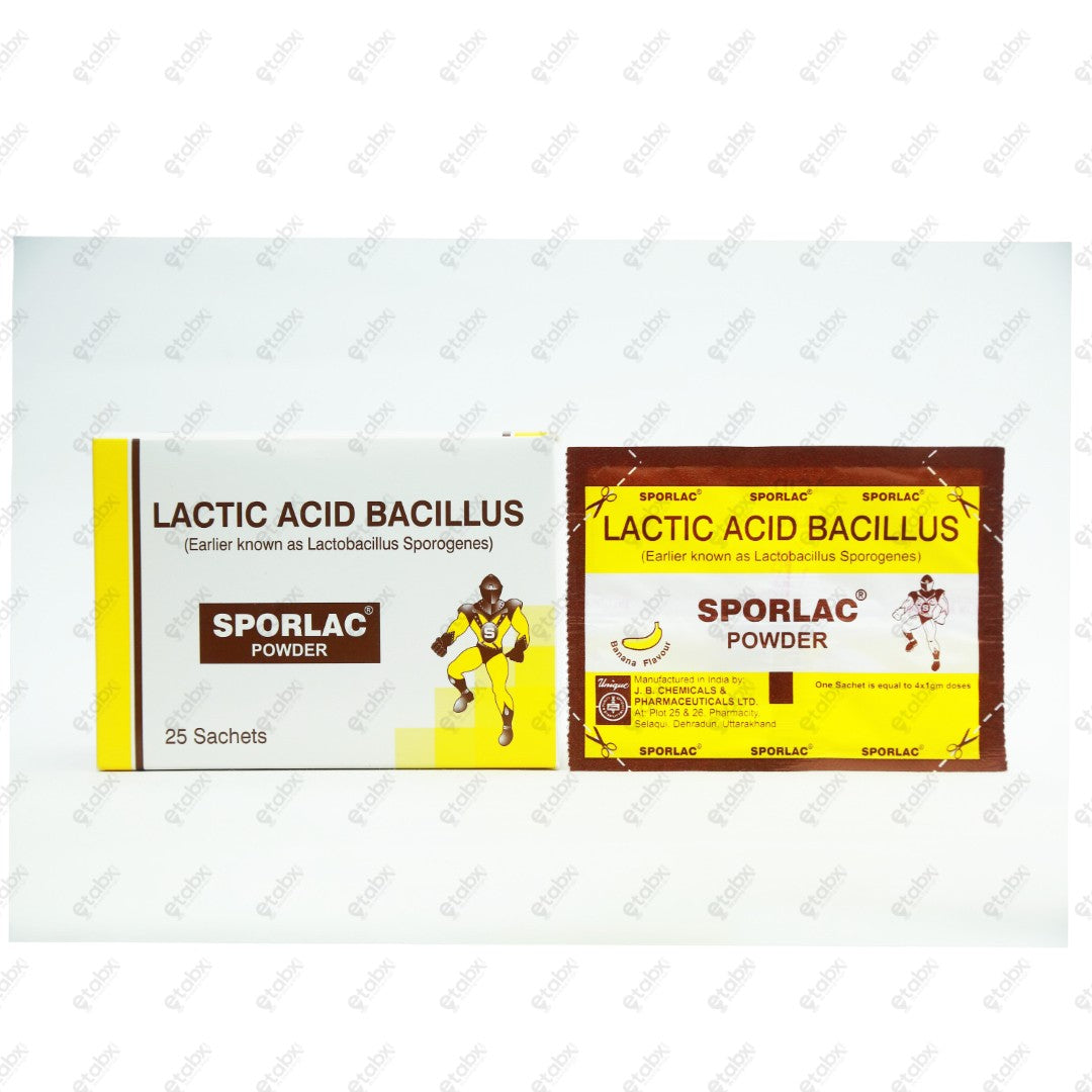 Sporlac Powder Banana Flavour Sachet 4's