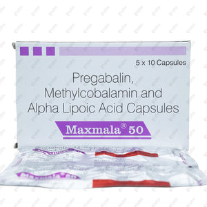 Maxmala 50mg Capsule 10's