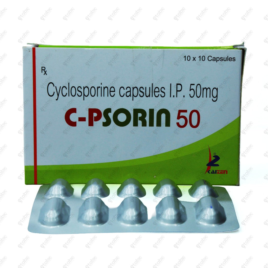 C Psorin 50MG Capsule 10's