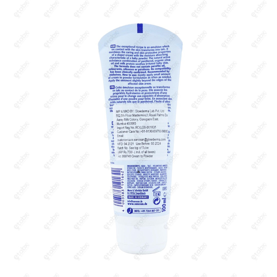 Sanosan Baby Cream 100ml