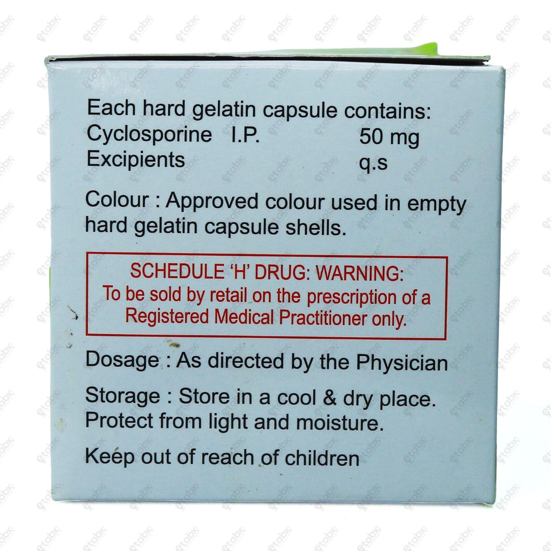 C Psorin 50MG Capsule 10's