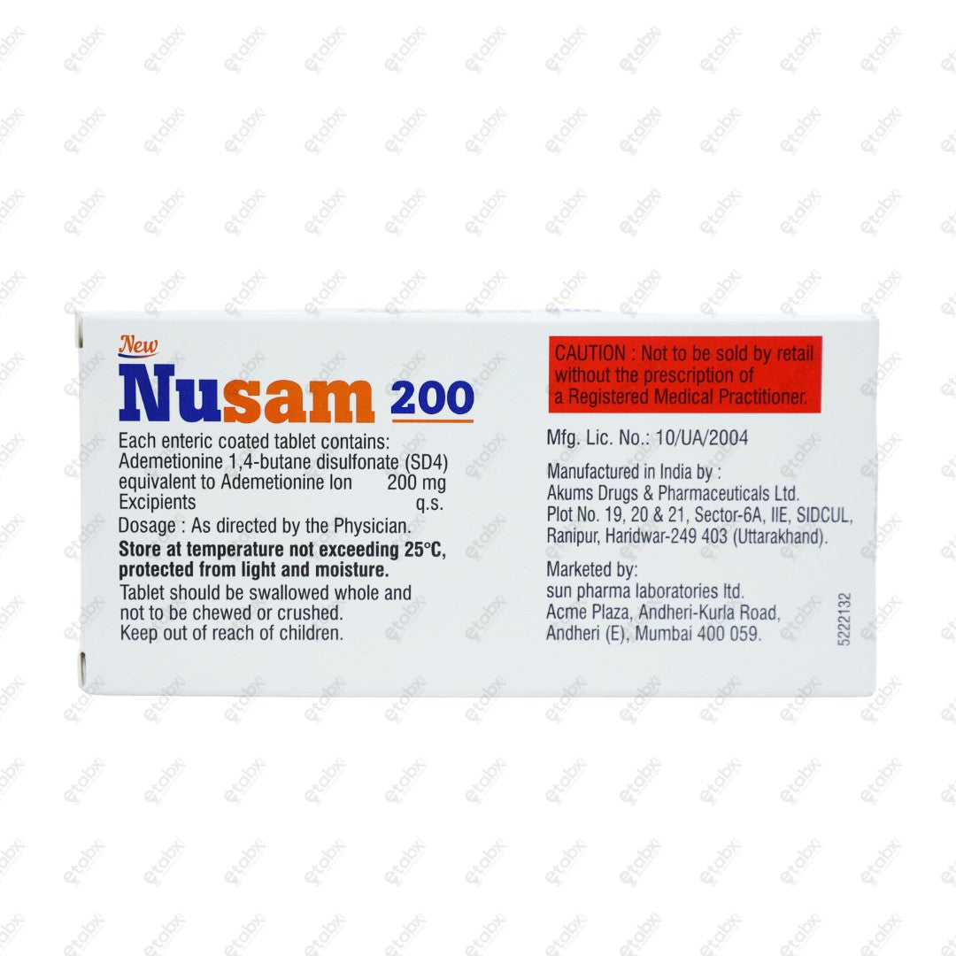 Nusam 200mg Tablet 10's