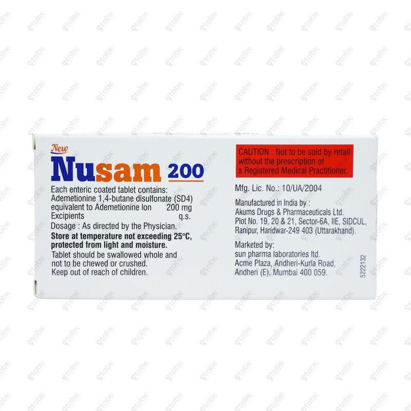Nusam 200mg Tablet 10's