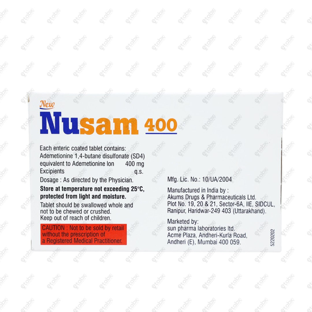 Nusam 400mg Tablet 10's