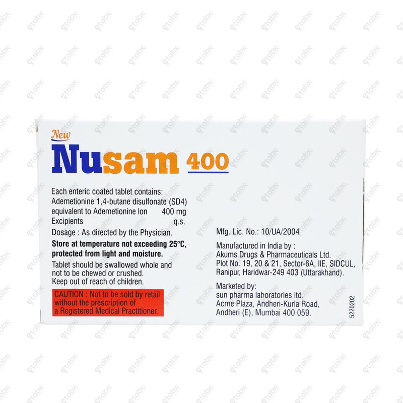 Nusam 400mg Tablet 10's