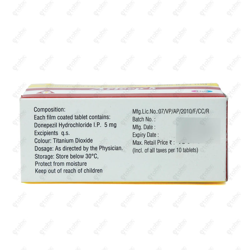ARICEP 5mg Tablet (Donepezil) for Alzheimer