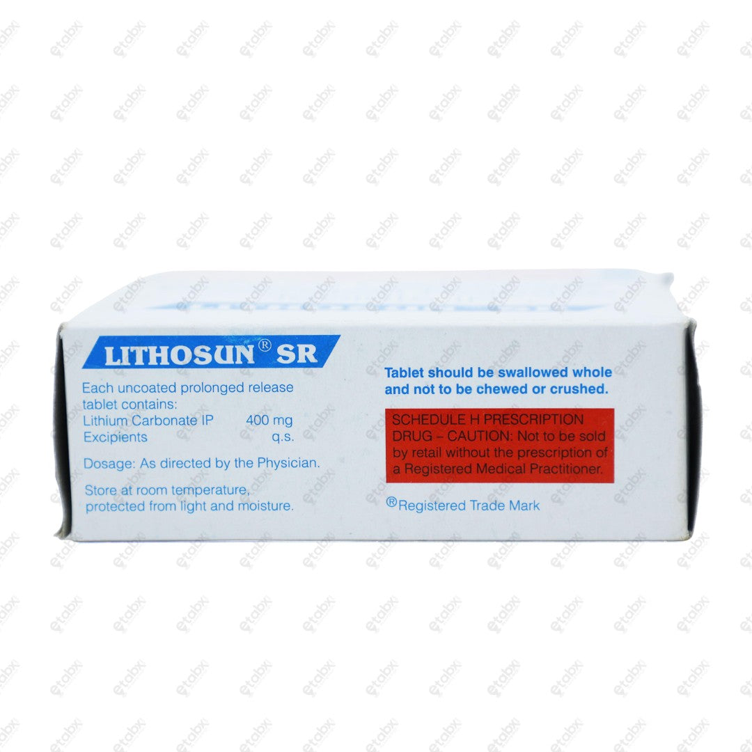Lithosun SR 400mg Tablet 10's