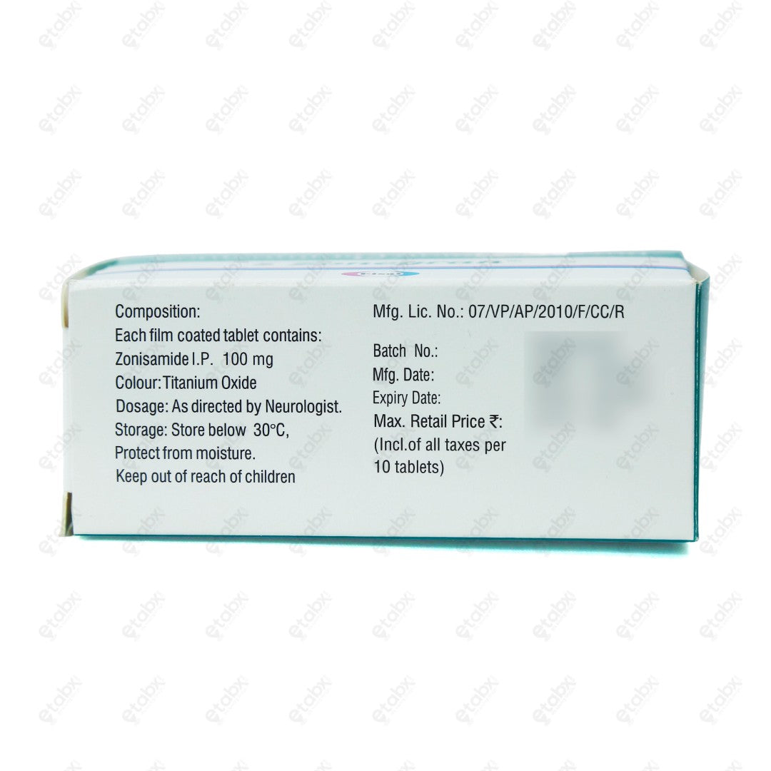 Zonegran 100mg Tablet 10's