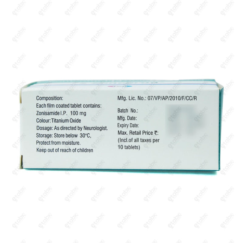 Zonegran 100mg Tablet 10's