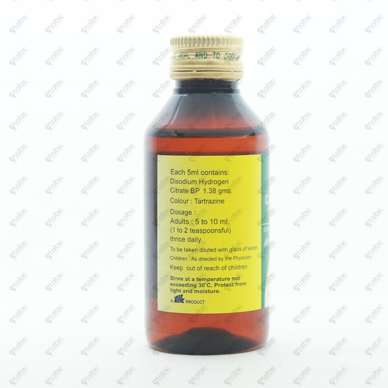 Oricitral Urinary Alkalizer Syrup 100ml