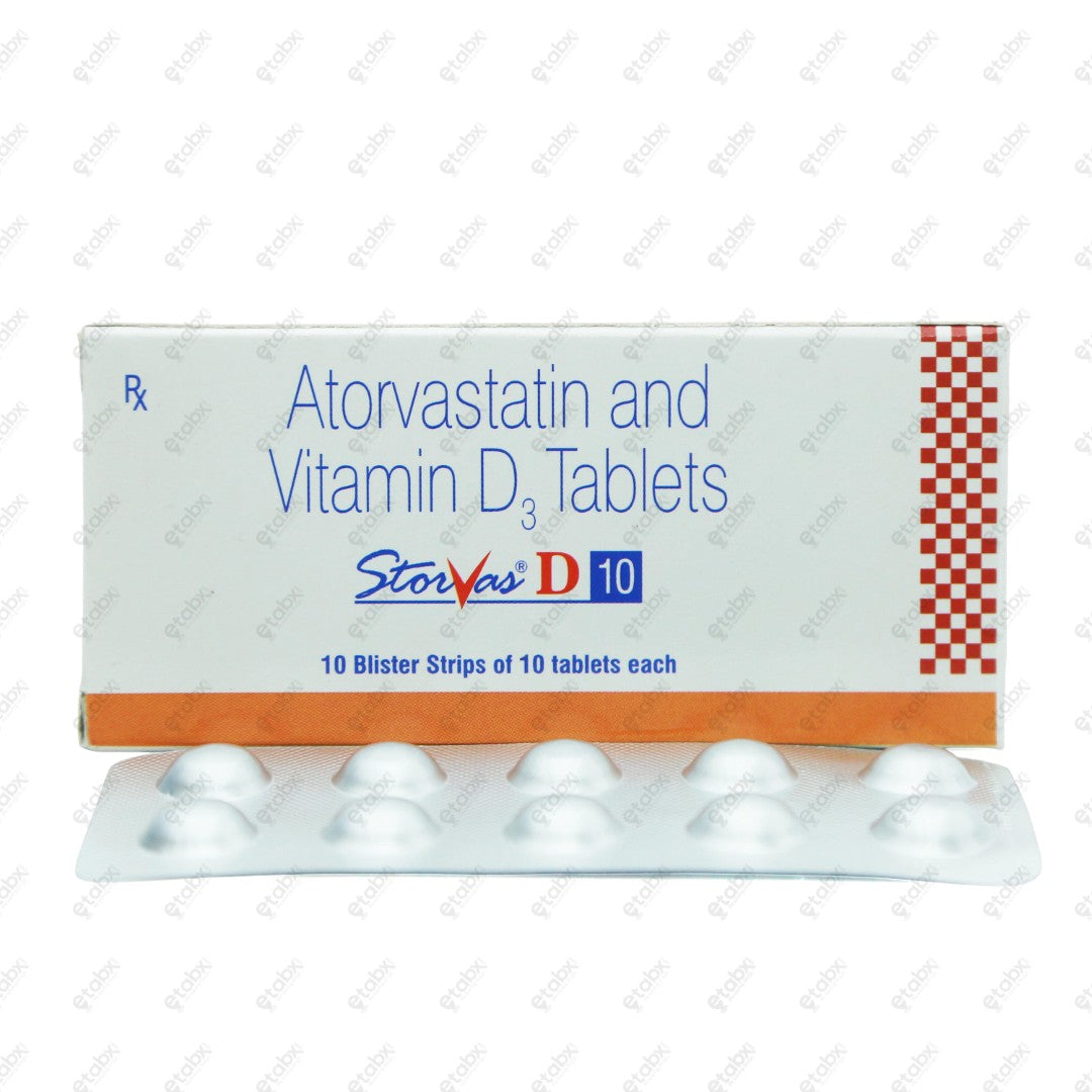 STORVAS D 10 Tablets 10's