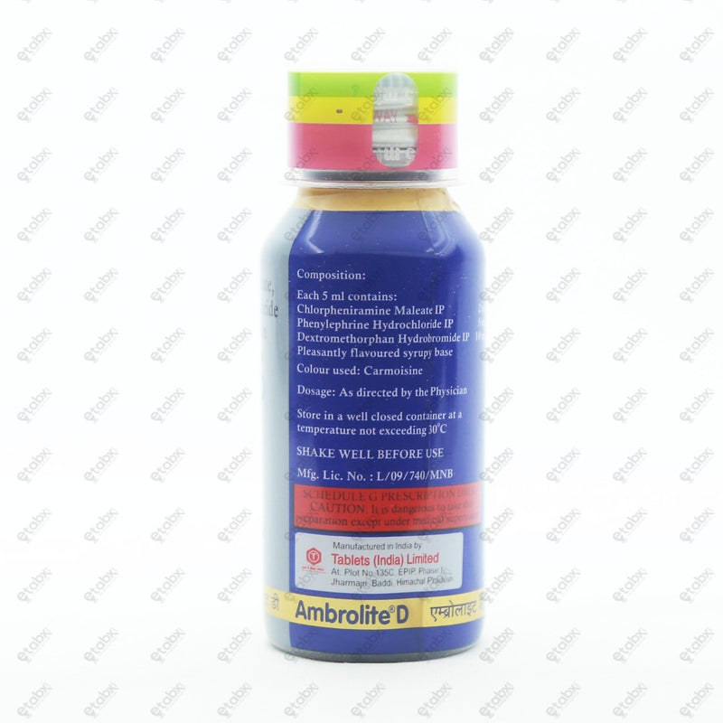 Ambrolite D Syrup 60ml