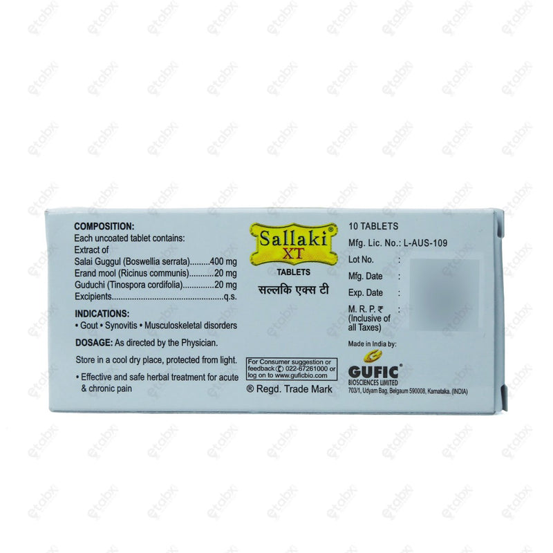 Sallaki XT 10 Tablets