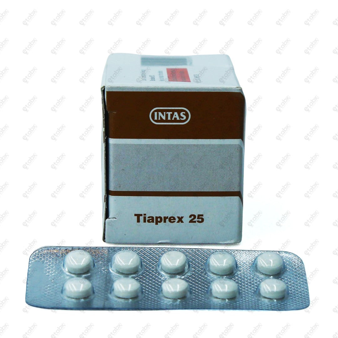 Tiaprex 25mg Tablet 10's