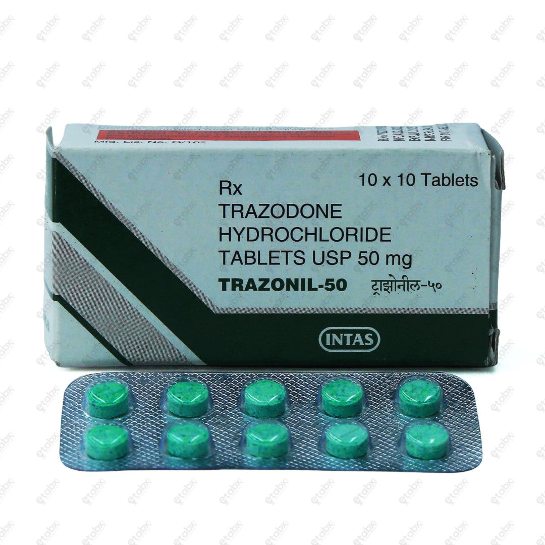 Trazonil 50mg Tablet 10's