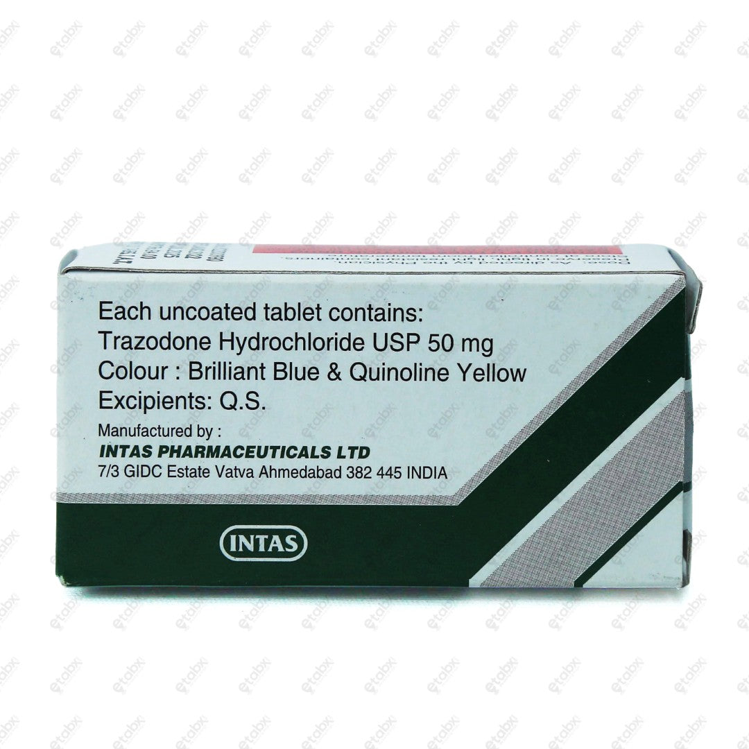 Trazonil 50mg Tablet 10's