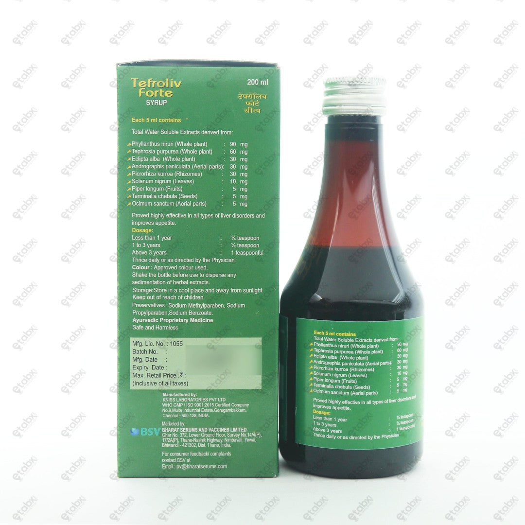 TEFROLIV FORTE Syrup 200ml