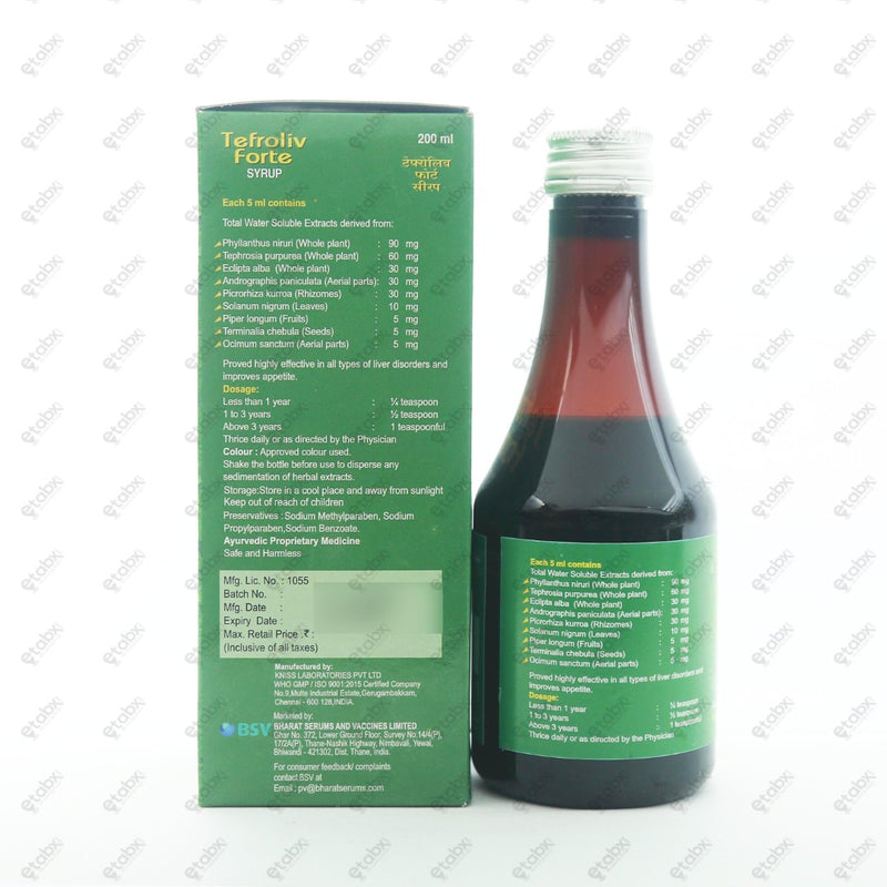 TEFROLIV FORTE Syrup 200ml