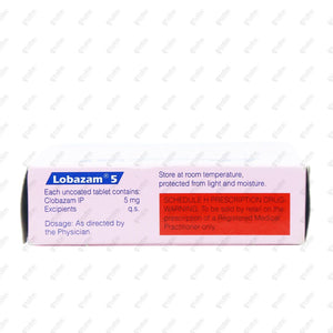 Lobazam 5 Tablet 10's