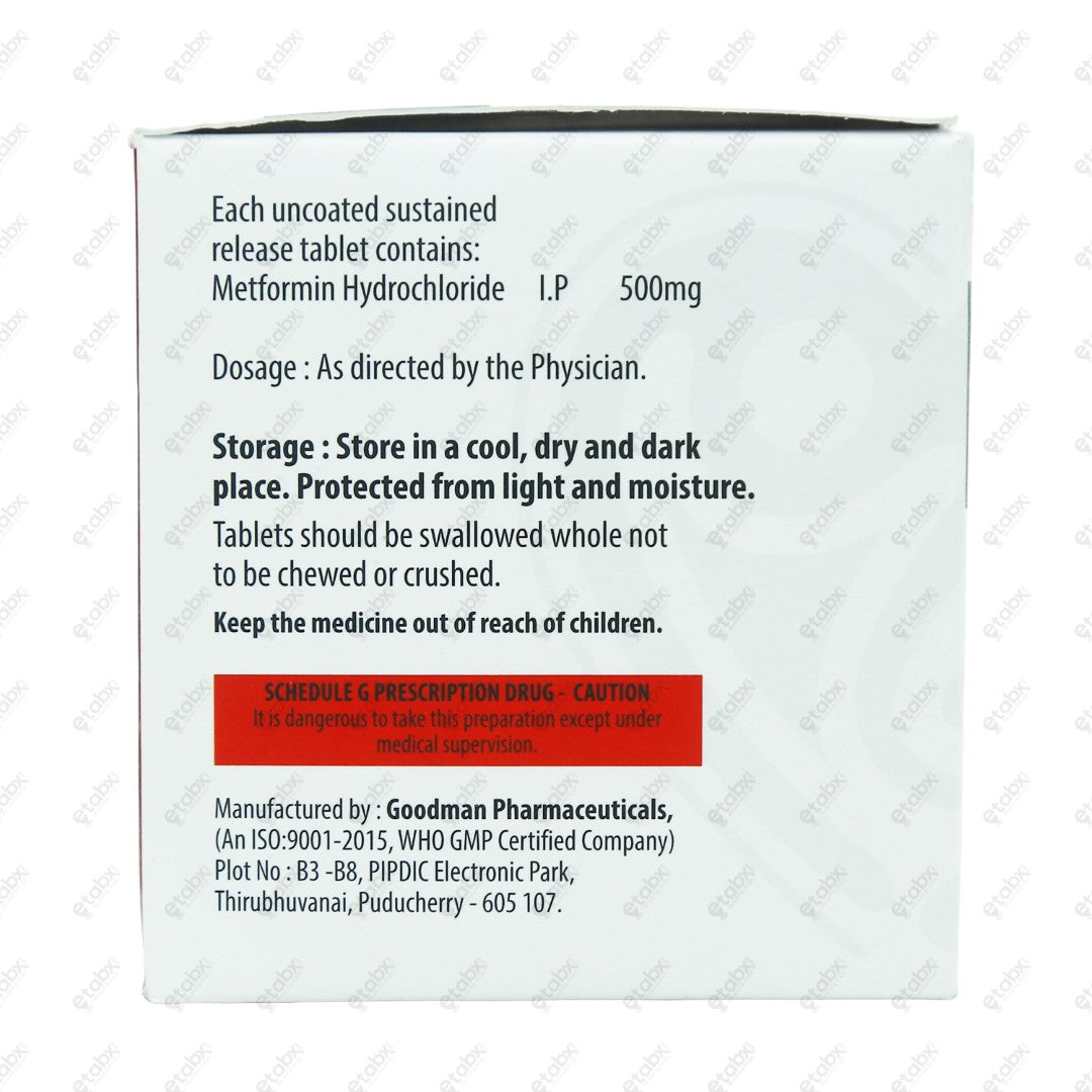 STARTMET SR 500mg Tablet 15's