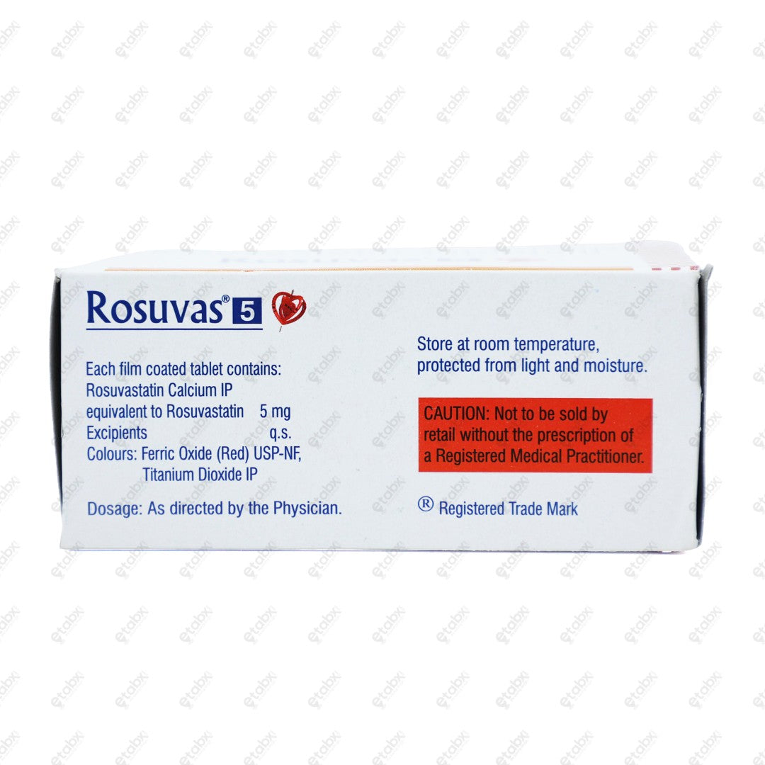 ROSUVAS 5mg Tablet 15's