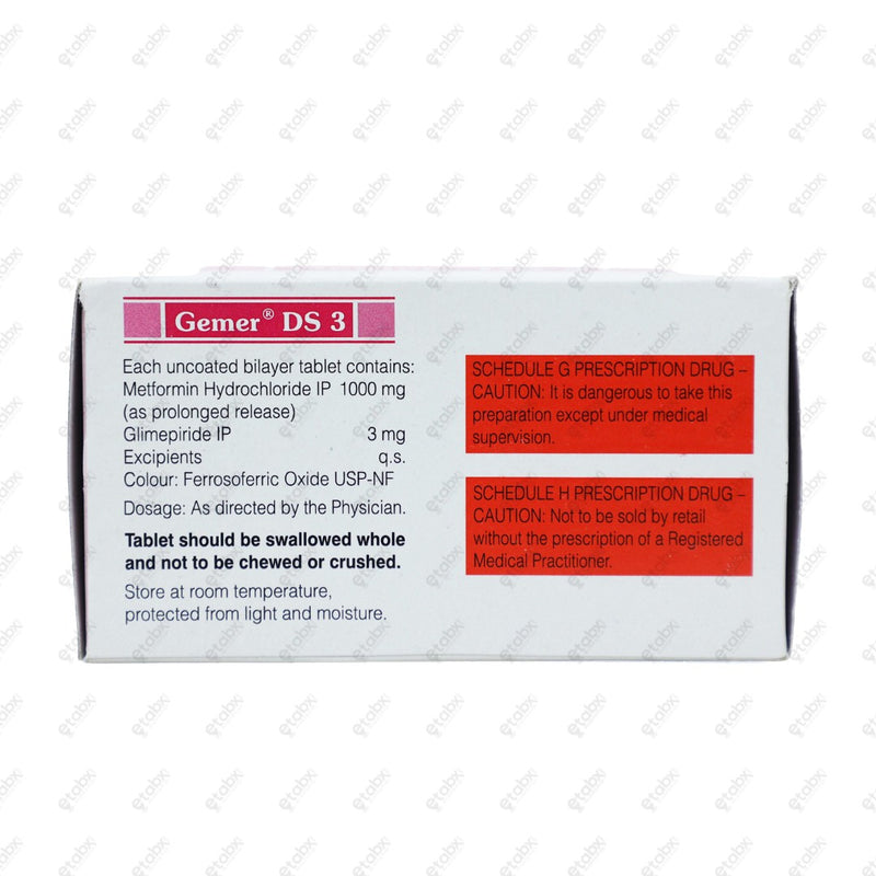 Gemer DS 3mg Tablet 10's