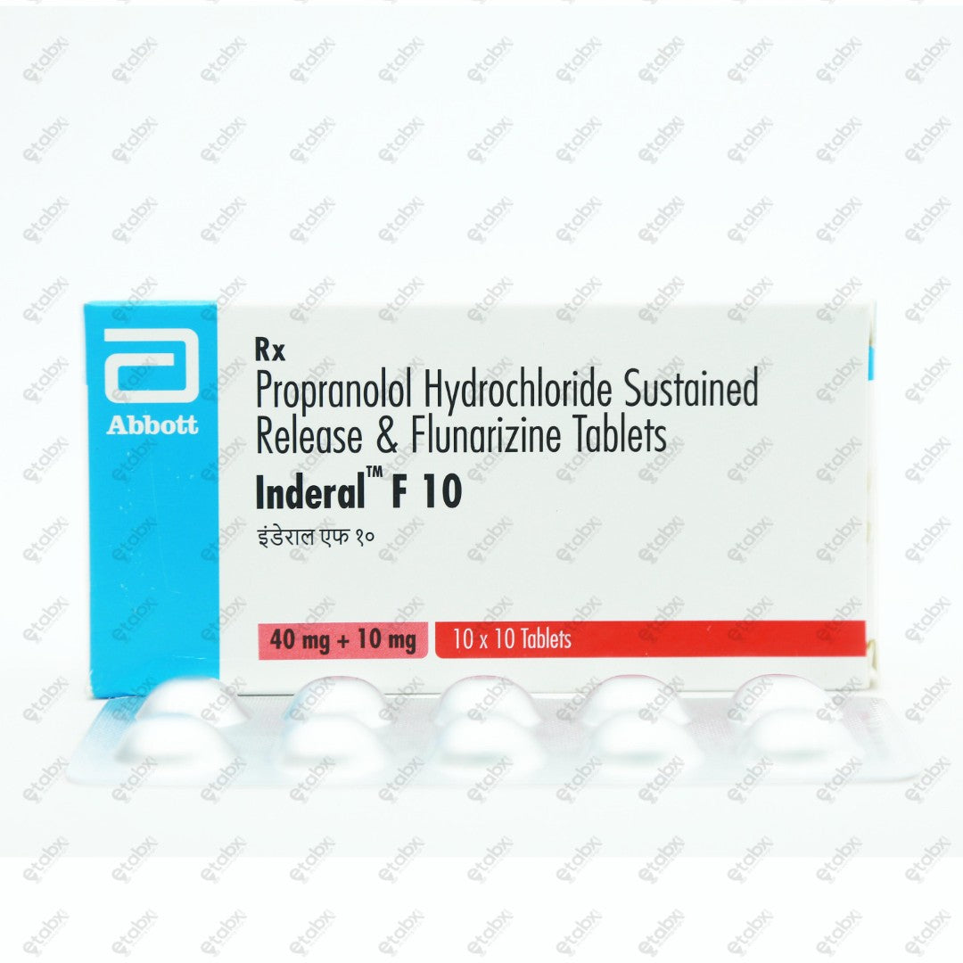 Inderal F 10 mg Tablet 10's