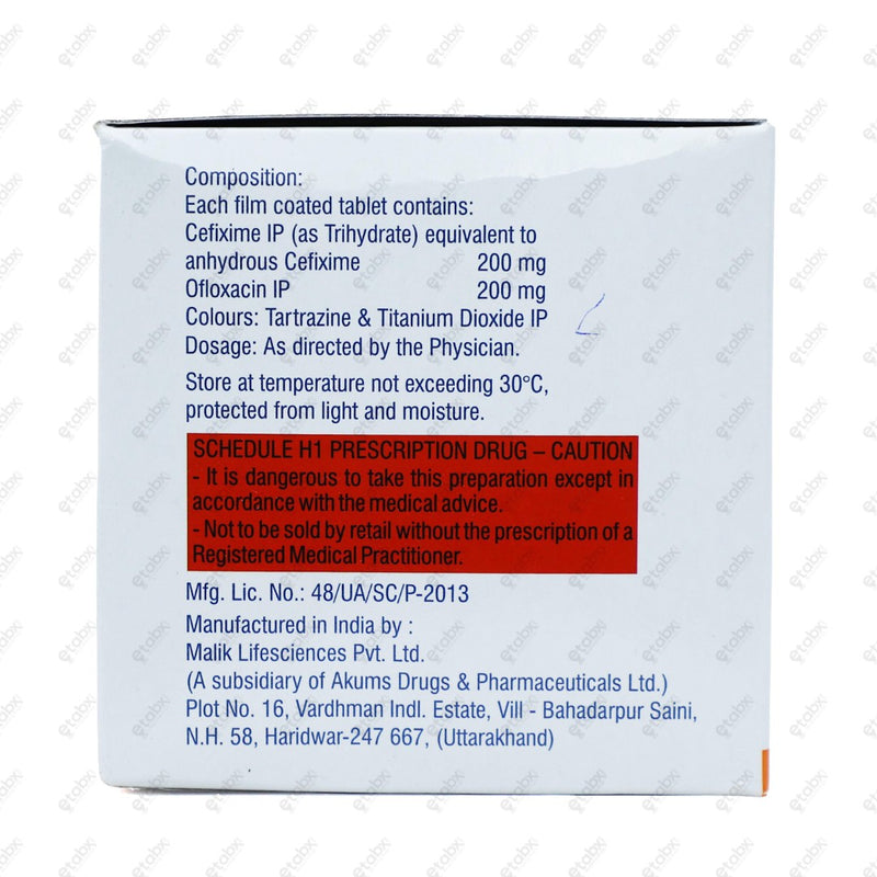 Zanocin Plus Tablet 10's