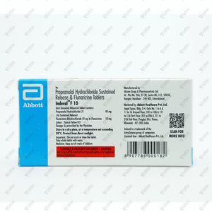 Inderal F 10 mg Tablet 10's