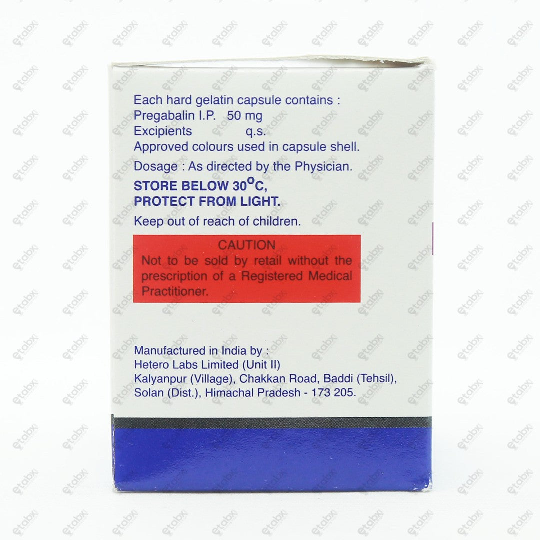 Pregaba 50mg Capsule 10's