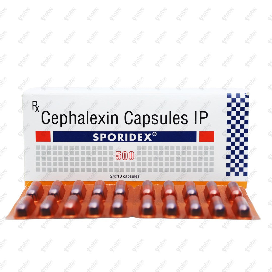 SPORIDEX 500mg Capsule 10's