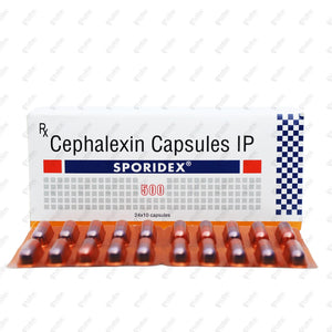 SPORIDEX 500mg Capsule 10's