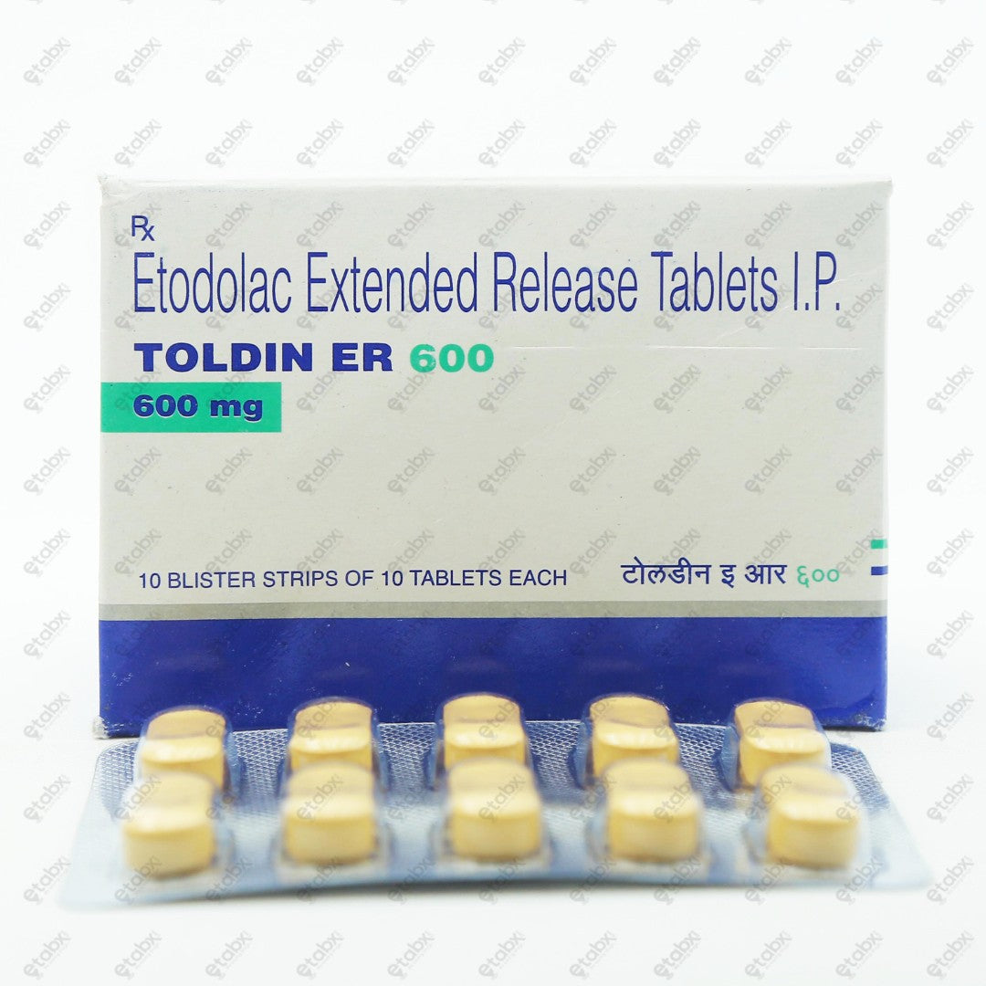 Toldin ER 600mg Tablet 10's