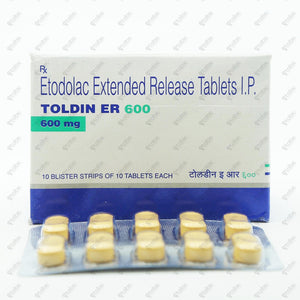 Toldin ER 600mg Tablet 10's