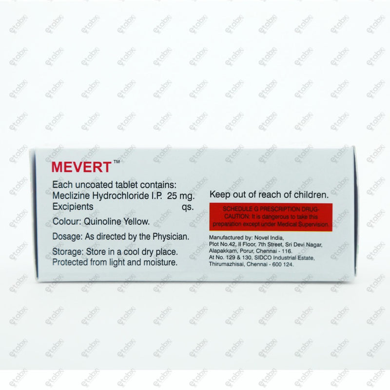 Mevert Tablets 10's