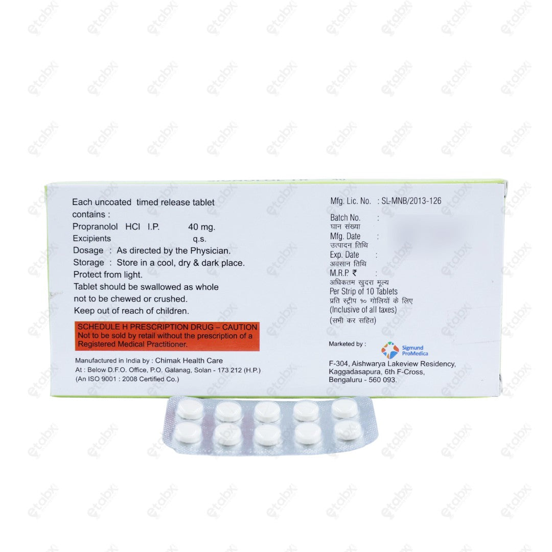 SIGNOLOL TR 40mg Tablet 10
