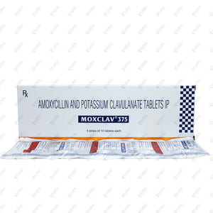 MOXCLAV 375mg Tablet 10's