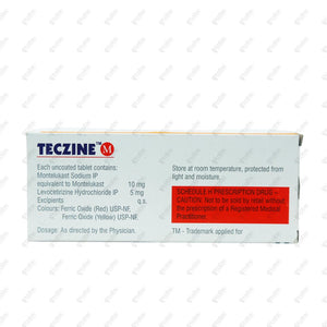 Teczine M Tablets 10's