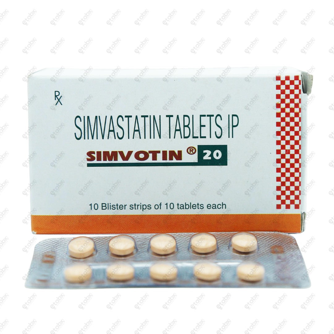 Simvotin 20 Tablet 10's
